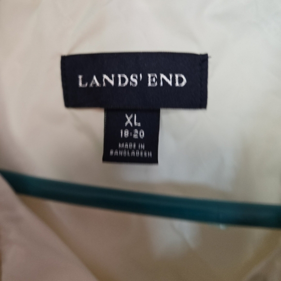 LANDS END CREAM COAT WITH SHERPA COLLAR SZ.XL - Picture 3 of 7